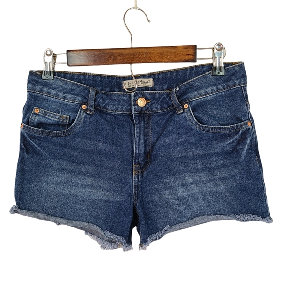 Denim Co Cut Off Dark Wash Denim Short 4 - Picture 1 of 4